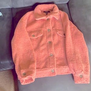 Pink teddy bear jacket